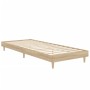 Estructura de cama madera de ingeniería roble Sonoma 75x190 cm de vidaXL, Camas y somieres - Ref: Foro24-832104, Precio: 79,8...