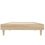 Estructura de cama madera de ingeniería roble Sonoma 75x190 cm de vidaXL, Camas y somieres - Ref: Foro24-832104, Precio: 79,8...