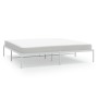 Estructura de cama de metal blanco 193x203 cm de vidaXL, Camas y somieres - Ref: Foro24-350919, Precio: 89,99 €, Descuento: %