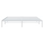 Estructura de cama de metal blanco 193x203 cm de vidaXL, Camas y somieres - Ref: Foro24-350919, Precio: 89,99 €, Descuento: %