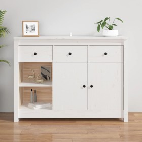 Solid white pine wood sideboard 100x35x74 cm by vidaXL, Sideboards - Ref: Foro24-814555, Price: 164,57 €, Discount: %