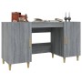 Escritorio de madera contrachapada gris Sonoma 140x50x75 cm de vidaXL, Escritorios - Ref: Foro24-817550, Precio: 111,90 €, De...