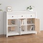 Solid white pine wood sideboard 100x35x74 cm by vidaXL, Sideboards - Ref: Foro24-814555, Price: 164,57 €, Discount: %