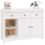 Sideboard aus massivem Kiefernholz weiß 100x35x74 cm von vidaXL, Sideboards - Ref: Foro24-814555, Preis: 170,69 €, Rabatt: %