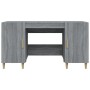 Escritorio de madera contrachapada gris Sonoma 140x50x75 cm de vidaXL, Escritorios - Ref: Foro24-817550, Precio: 111,90 €, De...