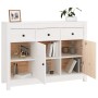 Sideboard aus massivem Kiefernholz weiß 100x35x74 cm von vidaXL, Sideboards - Ref: Foro24-814555, Preis: 170,69 €, Rabatt: %