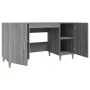 Escritorio de madera contrachapada gris Sonoma 140x50x75 cm de vidaXL, Escritorios - Ref: Foro24-817550, Precio: 111,90 €, De...