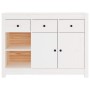 Solid white pine wood sideboard 100x35x74 cm by vidaXL, Sideboards - Ref: Foro24-814555, Price: 164,57 €, Discount: %