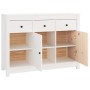 Aparador de madera maciza de pino blanco 100x35x74 cm de vidaXL, Aparadores - Ref: Foro24-814555, Precio: 170,69 €, Descuento: %