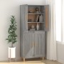 Sonoma gray plywood sideboard 69.5x34x90 cm by vidaXL, Sideboards - Ref: Foro24-817340, Price: 69,24 €, Discount: %