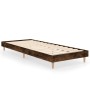 Estructura de cama madera de ingeniería roble humo 75x190 cm de vidaXL, Camas y somieres - Ref: Foro24-832106, Precio: 75,90 ...