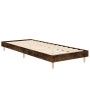 Estructura de cama madera de ingeniería roble humo 75x190 cm de vidaXL, Camas y somieres - Ref: Foro24-832106, Precio: 75,90 ...