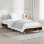 Estructura de cama madera de ingeniería roble humo 75x190 cm de vidaXL, Camas y somieres - Ref: Foro24-832106, Precio: 75,90 ...