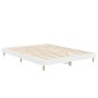 Estructura de cama madera de ingeniería blanca 140x190 cm de vidaXL, Camas y somieres - Ref: Foro24-832069, Precio: 126,49 €,...