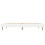 Estructura de cama madera de ingeniería blanca 140x190 cm de vidaXL, Camas y somieres - Ref: Foro24-832069, Precio: 126,49 €,...