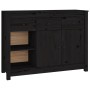 Solid black pine wood sideboard 100x35x74 cm by vidaXL, Sideboards - Ref: Foro24-814558, Price: 123,44 €, Discount: %