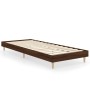 Brown oak engineered wood bed frame 75x190 cm by vidaXL, Beds and slatted bases - Ref: Foro24-832108, Price: 70,65 €, Discoun...