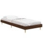 Estructura de cama madera de ingeniería roble marrón 75x190 cm de vidaXL, Camas y somieres - Ref: Foro24-832108, Precio: 70,6...