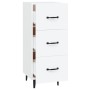 White engineered wood sideboard 34.5x34x90 cm by vidaXL, Sideboards - Ref: Foro24-812348, Price: 65,99 €, Discount: %