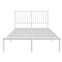 Metal bed frame with white headboard 120x200 cm by vidaXL, Beds and slatted bases - Ref: Foro24-350929, Price: 84,94 €, Disco...