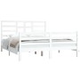 Estructura de cama de madera maciza blanca 160x200 cm de vidaXL, Camas y somieres - Ref: Foro24-3105871, Precio: 139,99 €, De...