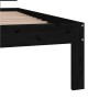 Estructura de cama madera maciza de pino negro 90x200 cm de vidaXL, Camas y somieres - Ref: Foro24-810484, Precio: 130,99 €, ...