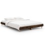 Estructura de cama madera de ingeniería roble ahumado 140x190cm de vidaXL, Camas y somieres - Ref: Foro24-832074, Precio: 111...