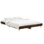 Estructura de cama madera de ingeniería roble ahumado 140x190cm de vidaXL, Camas y somieres - Ref: Foro24-832074, Precio: 111...