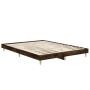 Estructura de cama madera de ingeniería roble ahumado 140x190cm de vidaXL, Camas y somieres - Ref: Foro24-832074, Precio: 111...