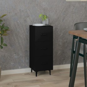 Black plywood sideboard 34.5x34x90 cm by vidaXL, Sideboards - Ref: Foro24-812349, Price: 70,71 €, Discount: %