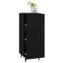 Aparador de madera contrachapada negro 34,5x34x90 cm de vidaXL, Aparadores - Ref: Foro24-812349, Precio: 71,09 €, Descuento: %