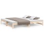 Sofá cama extraíble madera maciza de pino 2x(100x200) cm de vidaXL, Camas y somieres - Ref: Foro24-823399, Precio: 128,99 €, ...