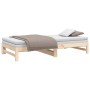 Removable sofa bed solid pine wood 2x(100x200) cm by vidaXL, Beds and slatted bases - Ref: Foro24-823399, Price: 129,25 €, Di...