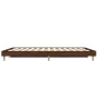 Estructura de cama madera de ingeniería marrón roble 140x190 cm de vidaXL, Camas y somieres - Ref: Foro24-832076, Precio: 121...