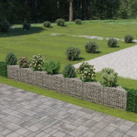 Steel gabion wall 450x30x50 cm by vidaXL, fence panels - Ref: Foro24-143572, Price: 96,99 €, Discount: %