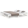 Removable sofa bed solid white pine wood 2x(100x200) cm by vidaXL, Beds and slatted bases - Ref: Foro24-823400, Price: 135,77...