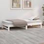 Removable sofa bed solid white pine wood 2x(100x200) cm by vidaXL, Beds and slatted bases - Ref: Foro24-823400, Price: 135,77...