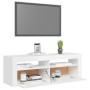 TV-Möbel mit hellen weißen LED-Leuchten 120x35x40 cm von vidaXL, TV-Möbel - Ref: Foro24-804316, Preis: 85,18 €, Rabatt: %