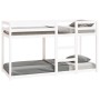 Solid white pine wood bunk bed 75x190 cm by vidaXL, Beds and slatted bases - Ref: Foro24-821660, Price: 159,57 €, Discount: %