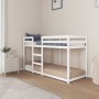 Solid white pine wood bunk bed 75x190 cm by vidaXL, Beds and slatted bases - Ref: Foro24-821660, Price: 159,57 €, Discount: %