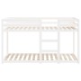 Solid white pine wood bunk bed 75x190 cm by vidaXL, Beds and slatted bases - Ref: Foro24-821660, Price: 159,57 €, Discount: %