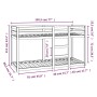 Solid white pine wood bunk bed 75x190 cm by vidaXL, Beds and slatted bases - Ref: Foro24-821660, Price: 159,57 €, Discount: %