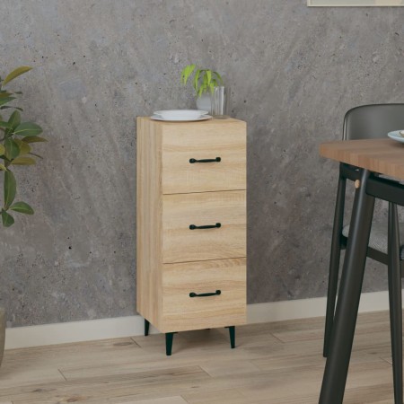 Aparador madera contrachapada color roble Sonoma 34,5x34x90 cm de vidaXL, Aparadores - Ref: Foro24-812351, Precio: 66,44 €, D...