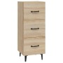 Aparador madera contrachapada color roble Sonoma 34,5x34x90 cm de vidaXL, Aparadores - Ref: Foro24-812351, Precio: 66,44 €, D...