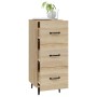 Aparador madera contrachapada color roble Sonoma 34,5x34x90 cm de vidaXL, Aparadores - Ref: Foro24-812351, Precio: 66,44 €, D...