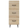 Aparador madera contrachapada color roble Sonoma 34,5x34x90 cm de vidaXL, Aparadores - Ref: Foro24-812351, Precio: 66,44 €, D...