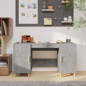 Concrete gray plywood desk 140x50x75 cm by vidaXL, Desks - Ref: Foro24-812766, Price: 101,17 €, Discount: %