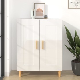 Glossy white plywood sideboard 69.5x34x90 cm by vidaXL, Sideboards - Ref: Foro24-812138, Price: 65,99 €, Discount: %