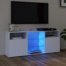 Mueble para TV con luces LED blanco 120x30x50 cm de vidaXL, Muebles TV - Ref: Foro24-804301, Precio: 100,61 €, Descuento: %