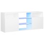 TV cabinet with white LED lights 120x30x50 cm by vidaXL, TV Furniture - Ref: Foro24-804301, Price: 94,63 €, Discount: %